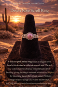 Desert Rose Scroll Ring
