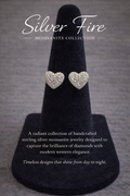 Silver Fire
Pavé Heart Stud Earrings