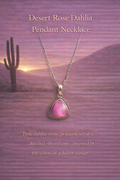 Desert Rose Dahlia Pendant Necklace