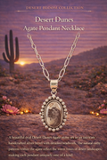 Desert Dunes Agate Pendant Necklace