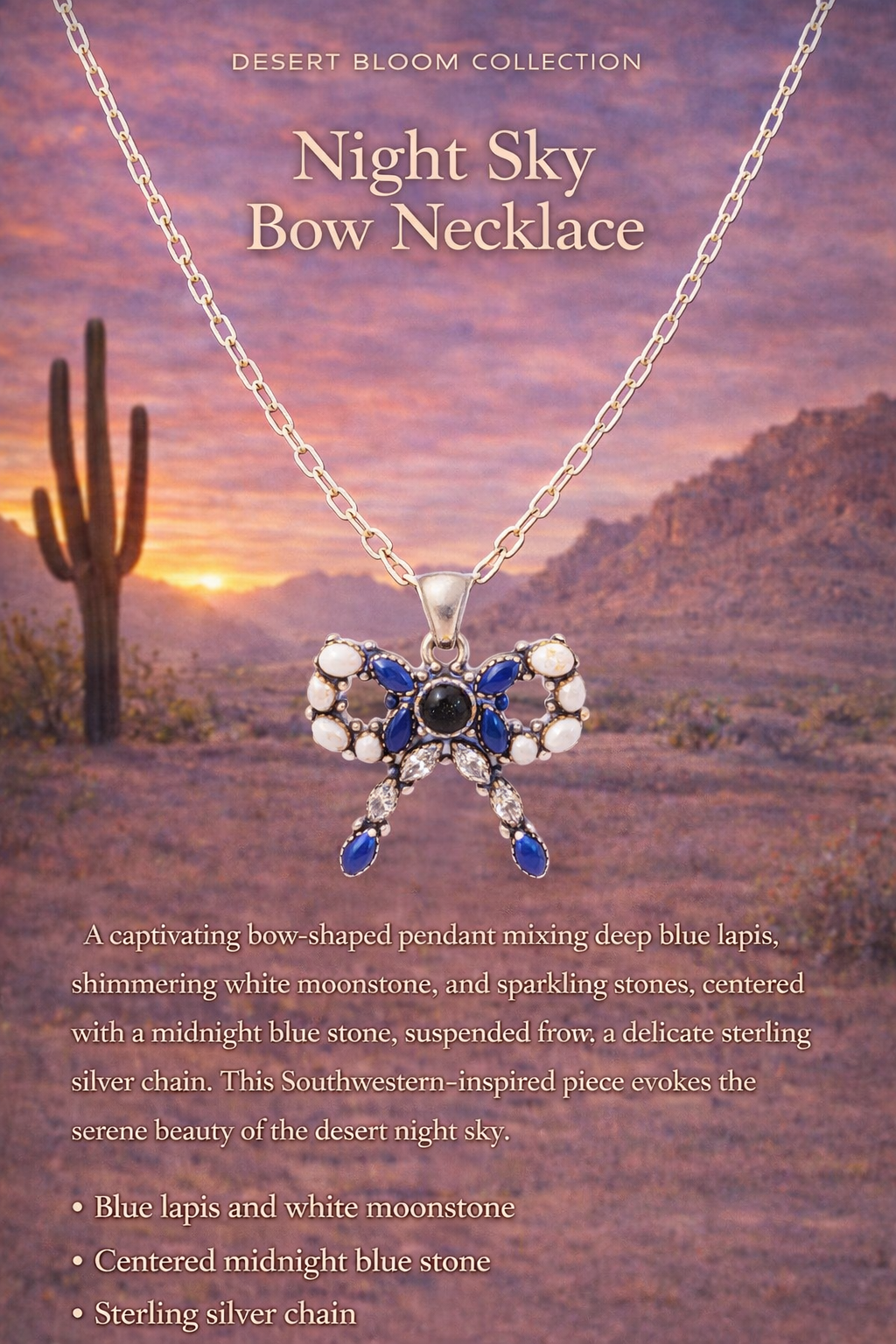 Night Sky
Bow Necklace