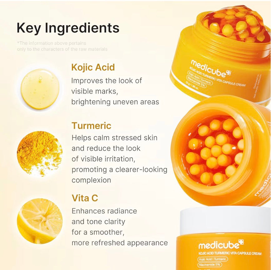 Medicube Kojic Acid Turmeric Vita Capsule Cream