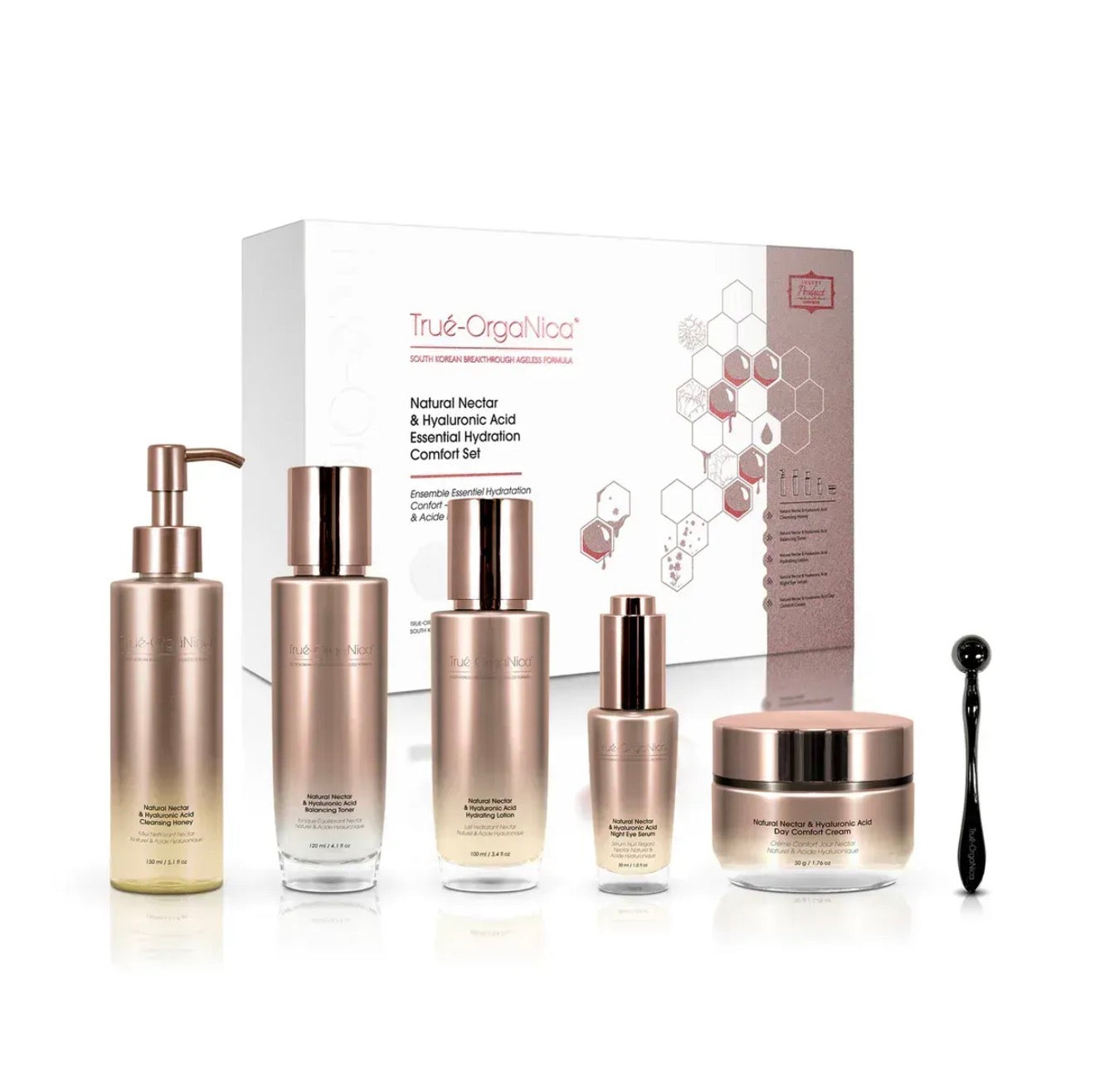 True OrgaNica Natural Nectar & Hyaluronic Acid Essential Hydration Comfort Set