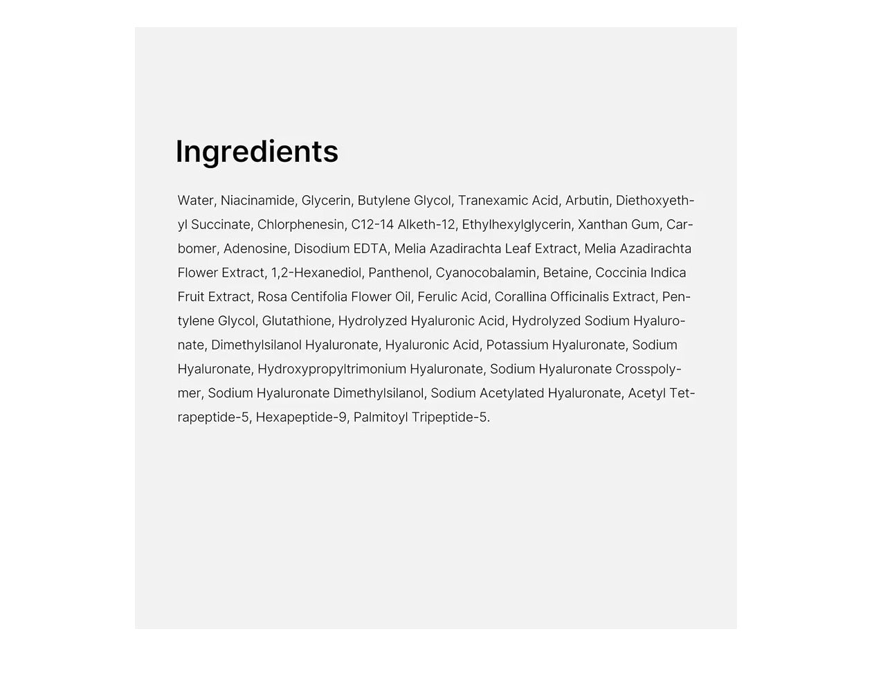 TXA Niacinamide 15 serum