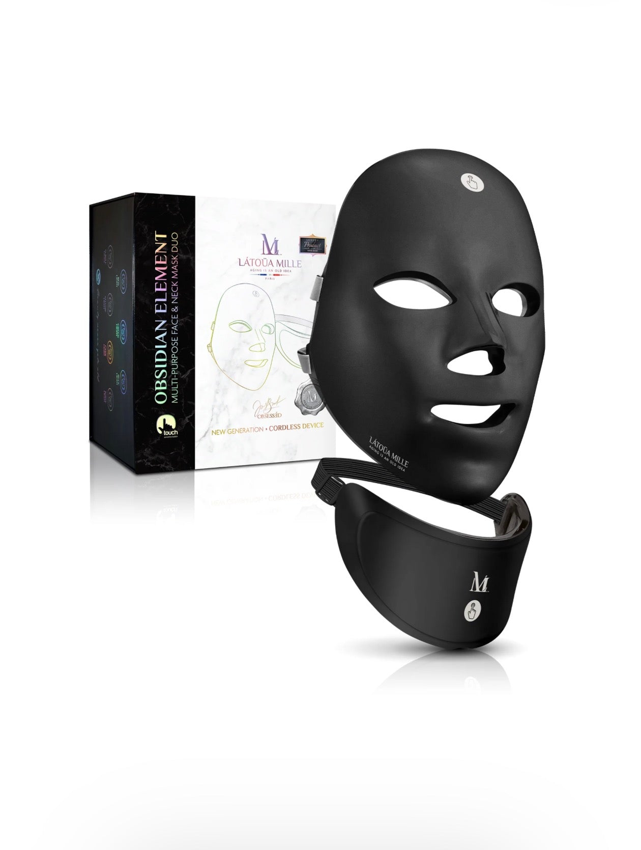 LATOUA MILLE
Obsidian Element Multi-Purpose Face & Neck Mask Duo
