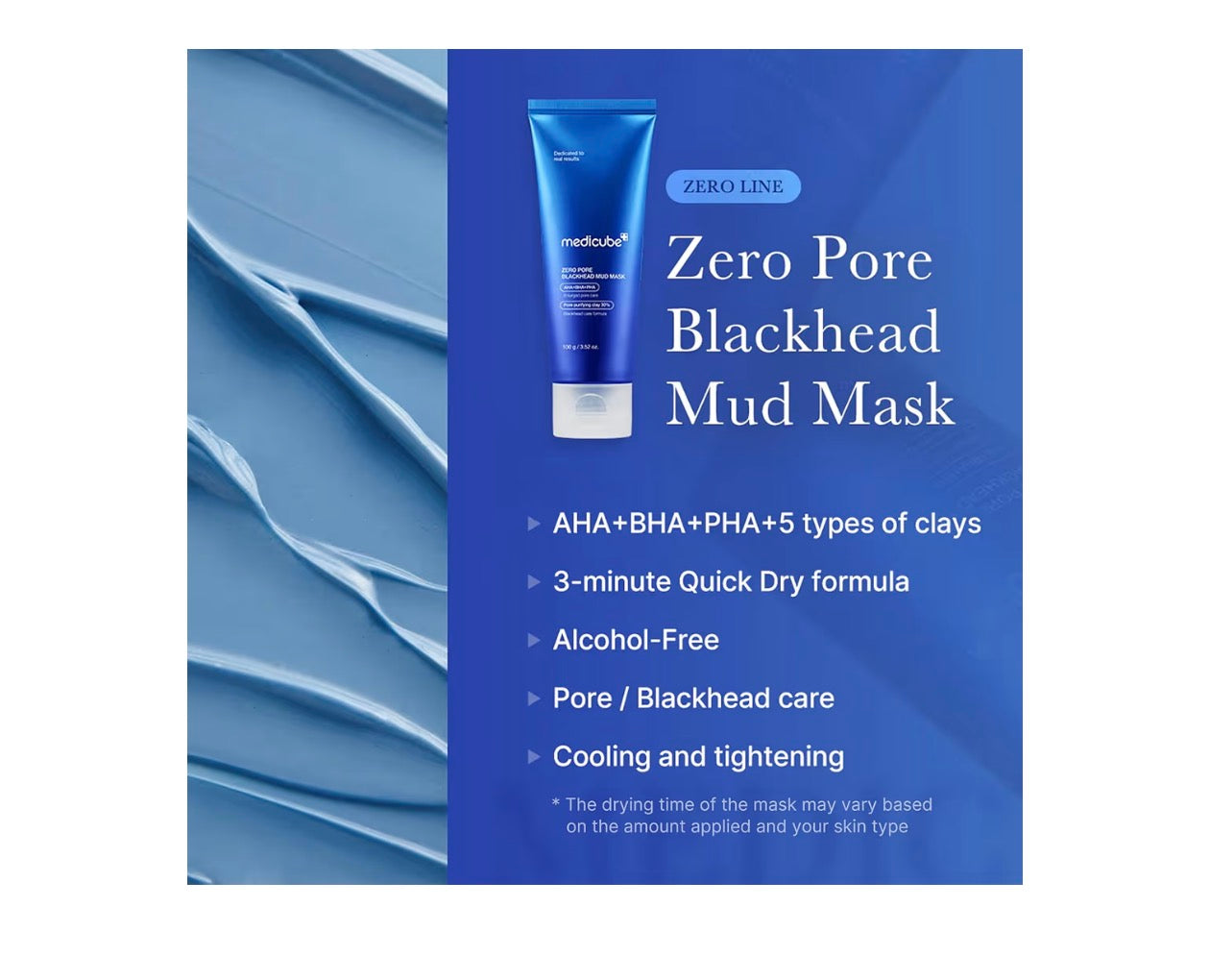Medicube Zero Pore Blackhead Mud Facial Mask