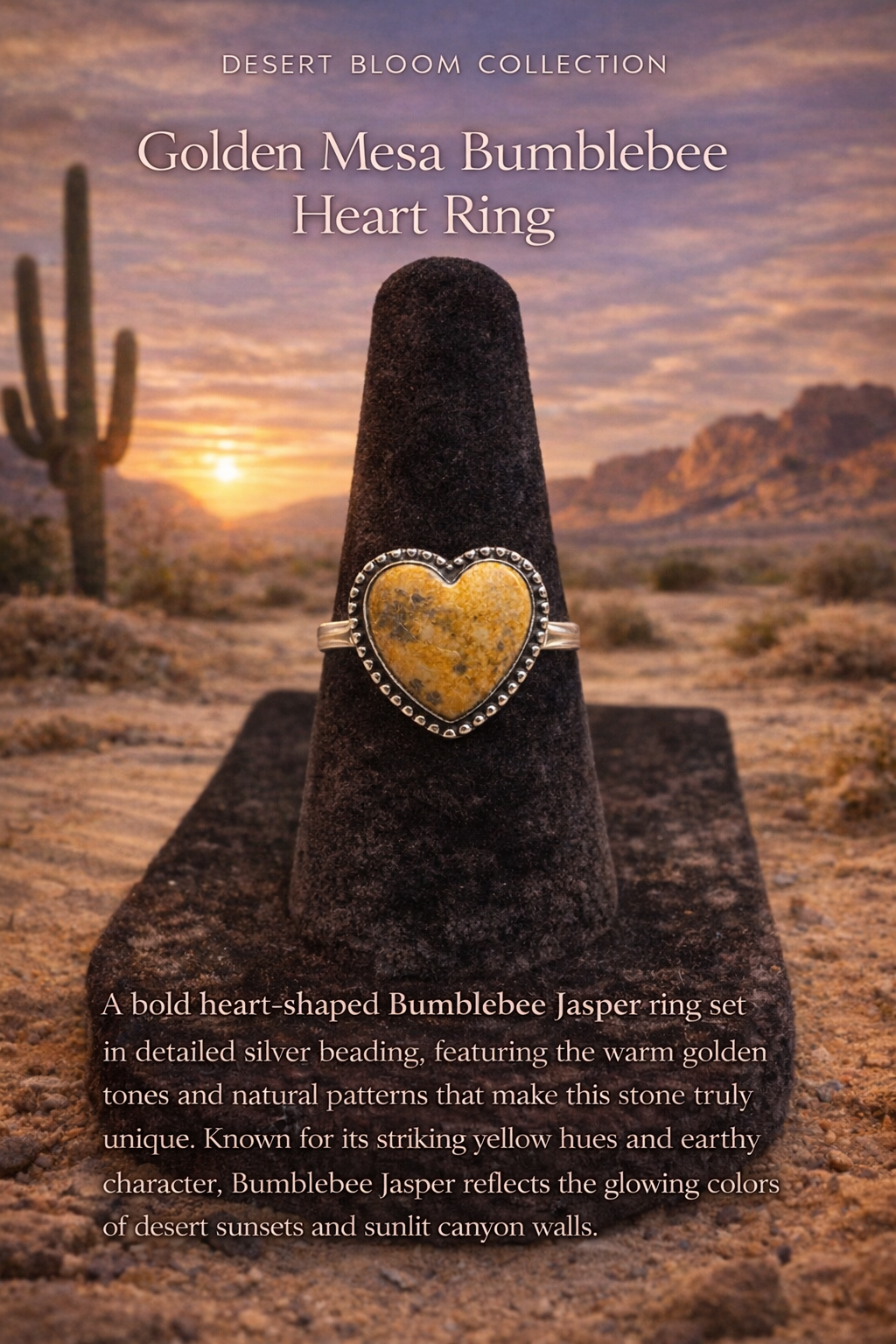 Golden Mesa Bumblebee
Heart Ring