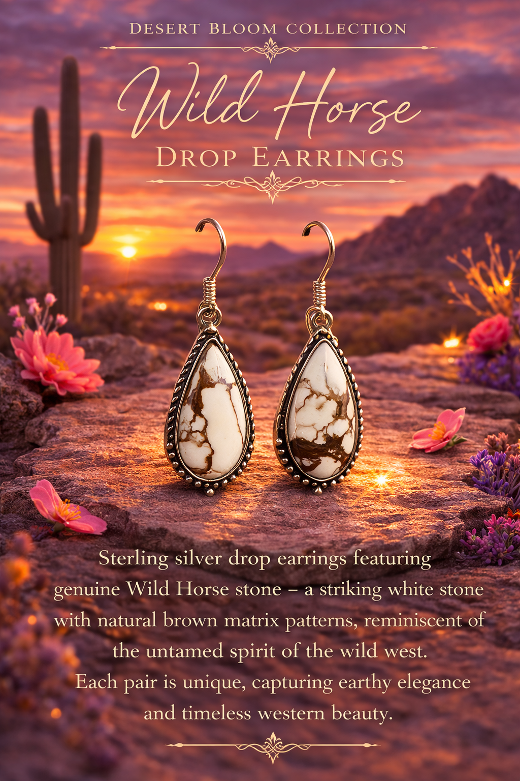 Wild Horse Drop Earrings