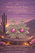 Desert Mosaic Aztec
Statement Earrings