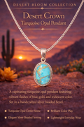 Desert Crown
Turquoise Opal Pendant