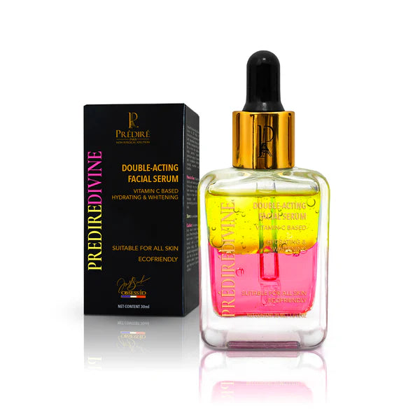 Prédirédivine double-acting facial serum vitamin C based, hydrating and brightening
